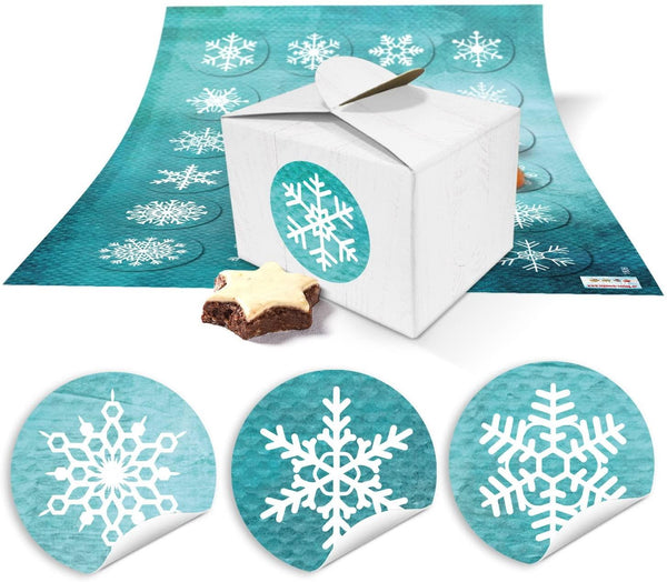 24 kleine weiße Geschenkboxen Geschenkverpackung Geschenkschachteln 8 x 6,5 x 5,5 + Aufkleber SCHÖN DASS DU DA BIST rosa weiß rose für Gastgeschenke zur Hochzeit, Taufe, Kommunion, Baby-Party