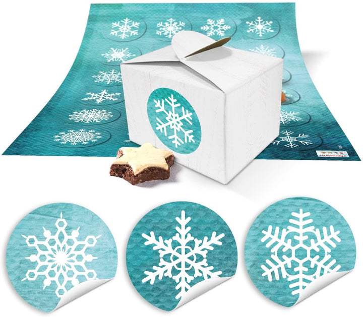24 kleine weiße Geschenkboxen Geschenkverpackung Geschenkschachteln 8 x 6,5 x 5,5 + Aufkleber SCHÖN DASS DU DA BIST rosa weiß rose für Gastgeschenke zur Hochzeit, Taufe, Kommunion, Baby-Party