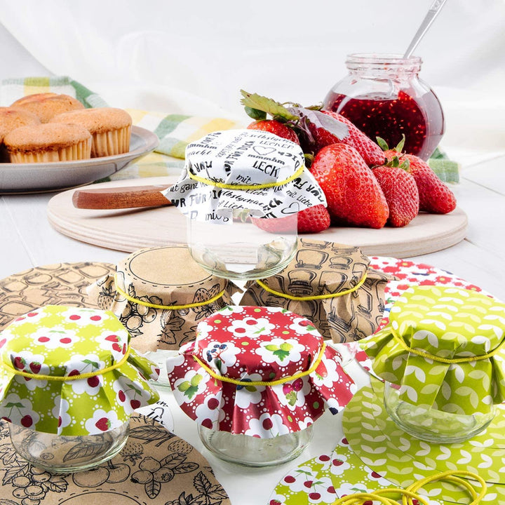 25 Etiketten für Honiggläser in Kraftpapieroptik 7,4 x 5,2 cm - Aufkleber zum Beschriften