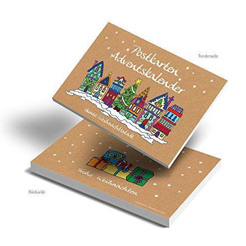 50 Stück Weihnachtspostkarten Set Postkarten schwarz-weiß-braun edel HIRSCH jagdliches Motiv Text FROHE WEIHNACHTEN 10,5 x 14,8 cm Weihnachtskarte