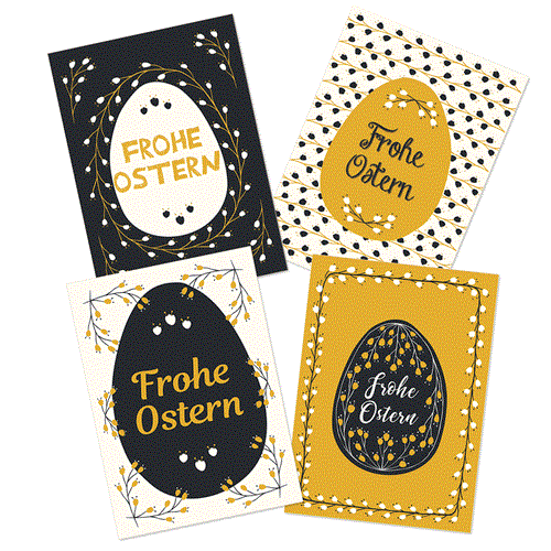 6 schwarz-weiße Herz Anhänger Stoffherzen 6 cm