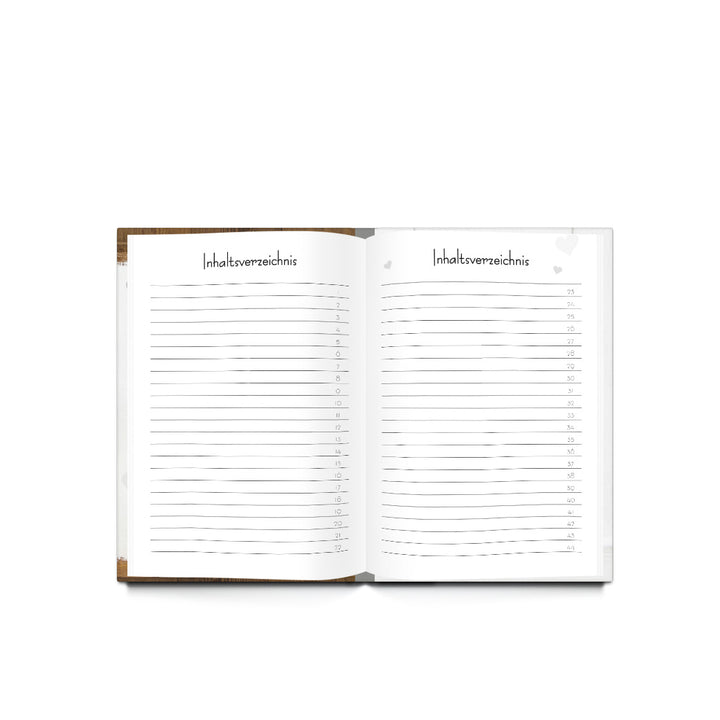 Kleines Rezeptbuch REZEPTE zum Selberschreiben weiß grau Shabby Chic mit Metallecken - Foto 3