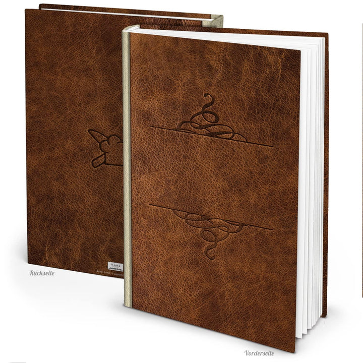 Rezeptbuch mit personalisierbarem Cover - DIN A4 in Lederoptik - Foto 1