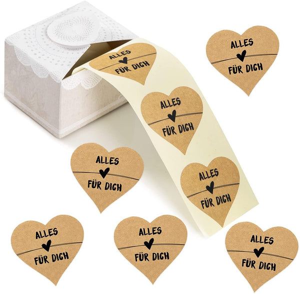 Logbuch-Verlag 25 Geschenktüten mit Sichtfenster + Aufkleber Lecker selbstgemacht für dich - Geschenkverpackung Lebensmittel 8,5 x 26,5 x 5 cm