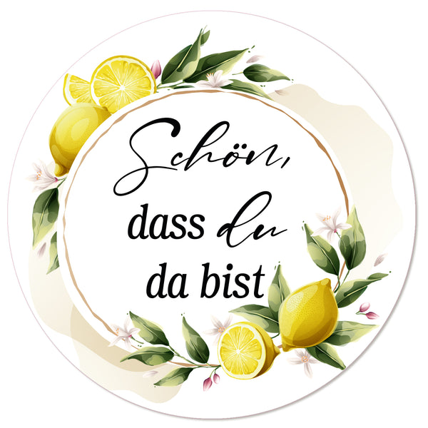 12 Zitronen Streudeko aus Holz gelb grün für Sommerfest und Hochzeit 4,5-7,5 cm
