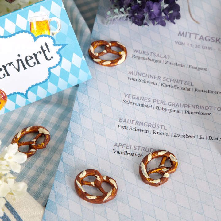 Briefpapier Rautenmuster blau weiß DIN A4 Motivpapier bayerisch - Foto 2