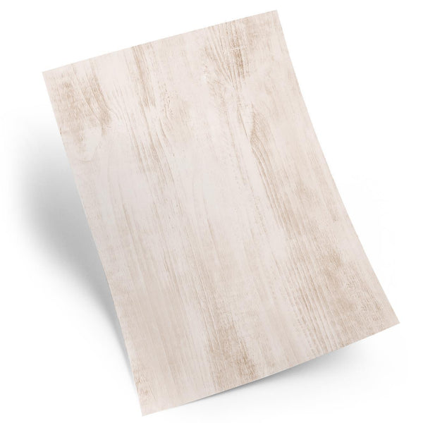 Briefpapier Motivpapier DIN A4 in Holzoptik mit Efeu - Papier zum Bedrucken & Beschriften - Briefe schreiben