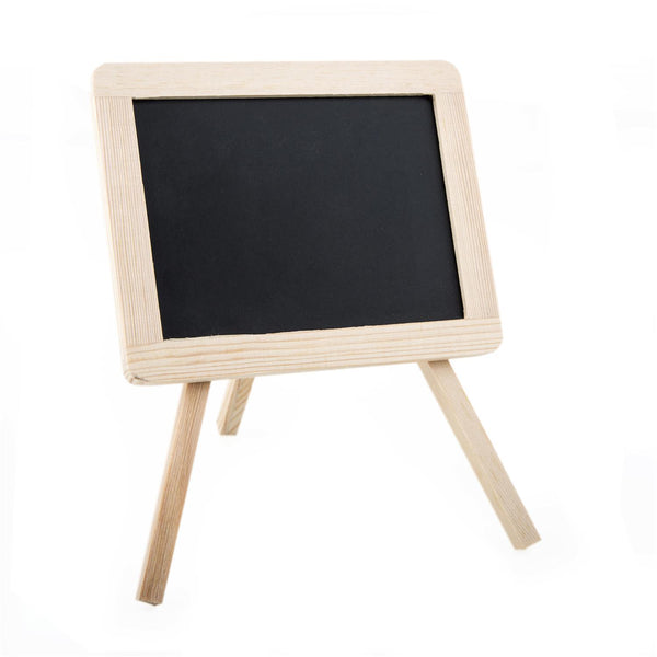 Mini Kreidetafel Staffelei aus Holz 13 x 18 cm beschreibbar - Foto 1