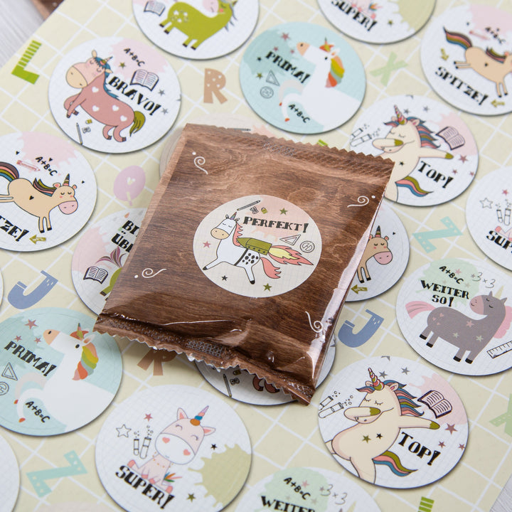 Gummibärchen Tüten Holzoptik zum Beschriften & Bekleben als Tischdeko Give-Away Gastgeschenk - Foto 5