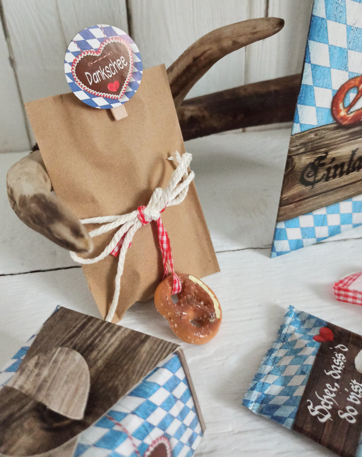 Braune Flachbeutel  (16,2 x 23 cm) - zum Befüllen