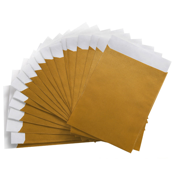 Flachbeutel grün / limone aus Papier (7 x 9 cm) - kleine Papiertüten zum Befüllen