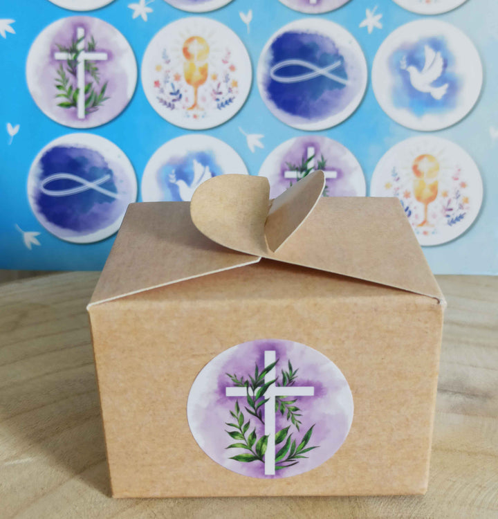 Kleine Geschenkbox in 8 x 6,5 x 5,5 cm braun - Kraftpapier-Optik - zum Befüllen und Verpacken 10 Stück