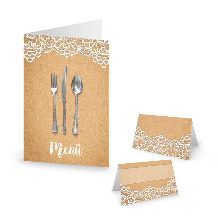 Papiertüten Set - 120 gemischte Kraftpapier Tüten in braun & weiß