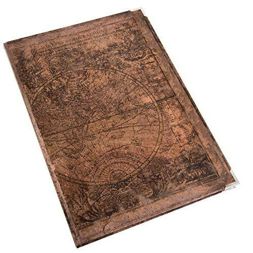 großes Vintage Notizbücher SET DIN A4 + A5 Weltkarte + Anker Motiv - 4 leere Bücher - Blanko zur freien Gestaltung Geschenk Geburtstag - Foto 6