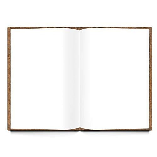 2 große XXL Blankobücher für Ideen Notizen Skizzen - Vintage Notizbücher DIN A4 beige braun rot - Geschenkset Geschenk Geburtstag - Foto 3