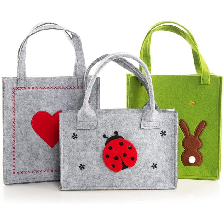 Filztaschen Geschenktaschen Set - 3 Taschen mit Henkel - Foto 1