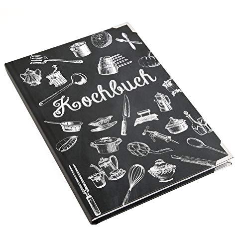Rezeptbücher SET - DIY Kochbuch zum Selbst Schreiben DIN A4 + A5 - Geschenkbuch Geschenkset für Hobbyköche - eigene Rezepte aufschreiben - Foto 5