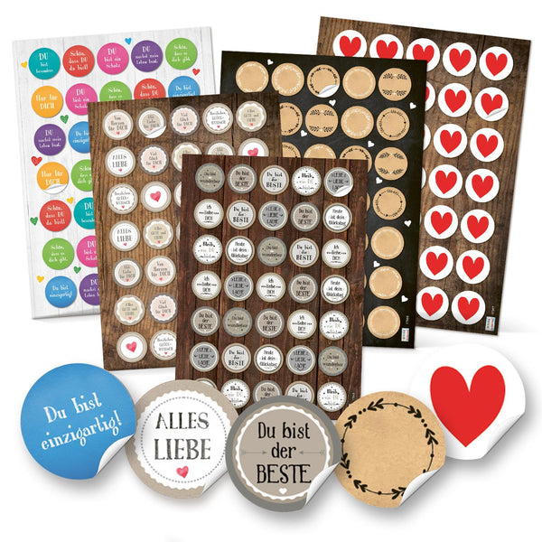Logbuch-Verlag 25 weiße Aufkleber Sticker FROHE WEIHNACHTEN Rentier Hirsch rot schwarz 5 x 14,8 cm Verpackung Geschenke Papiertüten weihnachtlich