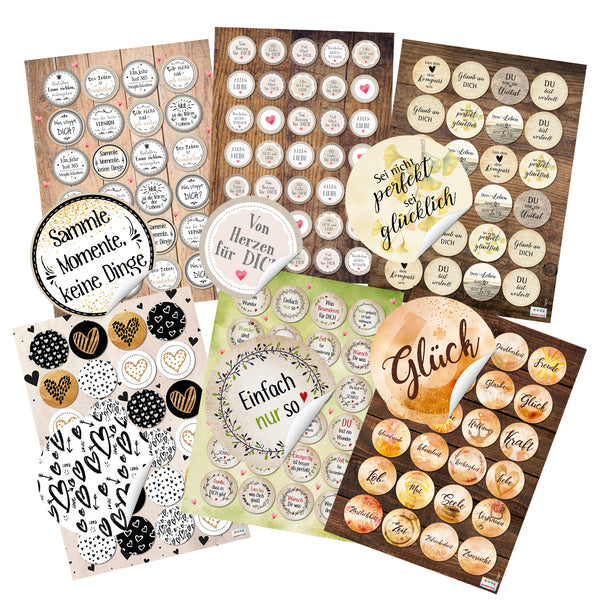 10 kleine braune Papiertüten natur Kraftpapier 14 x 22 x 5,6 cm + 10 weihnachtliche Aufkleber Sticker Weihnachten BAUM rot beige grün Geschenkverpackung bio Beutel Tüten Set