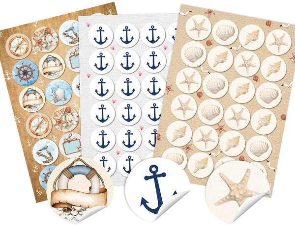 24 Sprücheaufkleber + 24 Weihnachtsaufkleber + 24 Herzaufkleber gold schwarz weiß