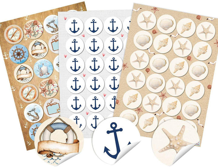 24 Sprücheaufkleber + 24 Weihnachtsaufkleber + 24 Herzaufkleber gold schwarz weiß
