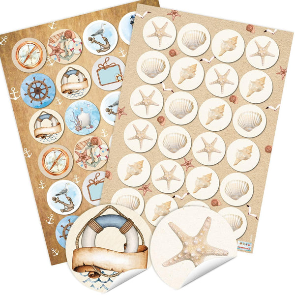 24 Weihnachtsaufkleber MERRY CHRISTMAS + 24 Herz Sticker gold schwarz weiß