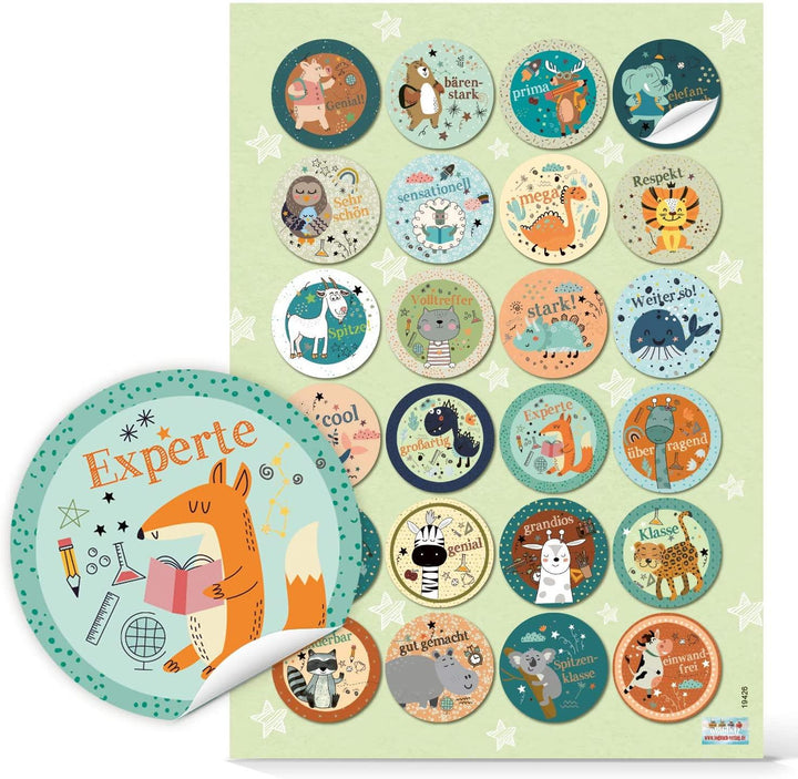 Logbuch-Verlag 24 Oster Sticker schwarz weiß gold - Osteraufkleber Ostersticker selbstklebend rund Ø 4 cm - Frohe Ostern Dekosticker