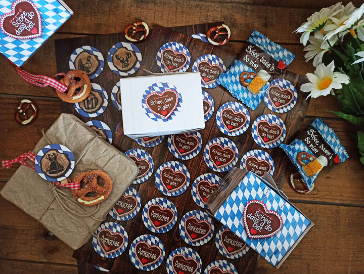 5 kleine braune Ostertüten 18 x 22 x 8 cm mit Holz Osterhase Osteranhänger in türkis blau Geschenktüten Verpackung zu Ostern für Kinder mit Osterdeko Aufhänger bio natürlich Papiertüten mit Deko
