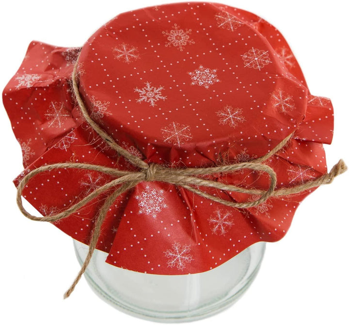 10 weihnachtliche Deckchen für Weckgläser & Keksdosen weiß gold