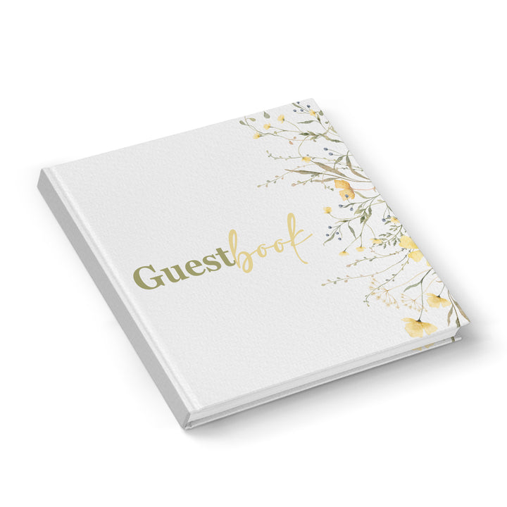 Kleines Gästebuch Guestbook international 18 x 18 cm floral - Foto 1