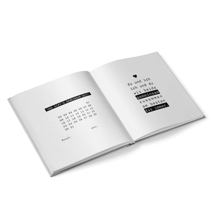 Pärchenbuch zum Ausfüllen für sie & ihn Partner Geschenk 15 x 15 cm - Foto 4