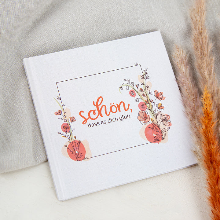 leeres Freundschaftsbuch Schön, dass es dich gibt 15 x 15 cm Geschenkidee - Foto 2