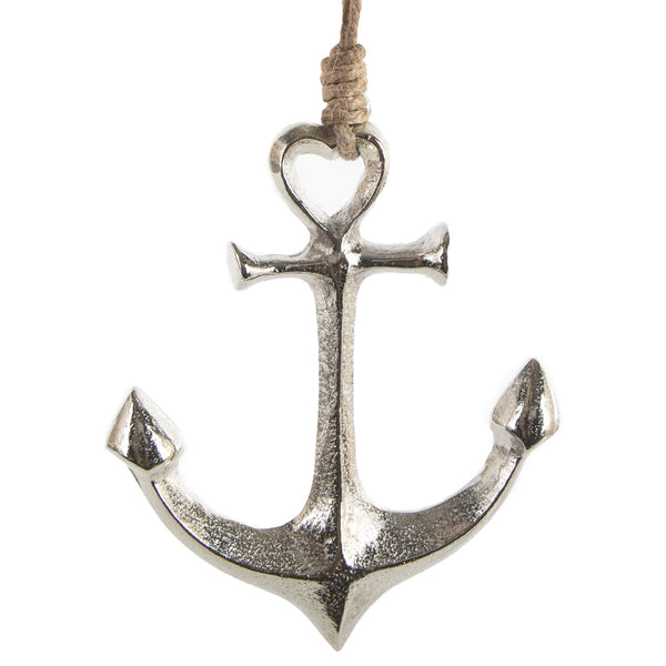 Metallanker 15 cm Silber Anker Deko nautische Dekoration - Foto 1