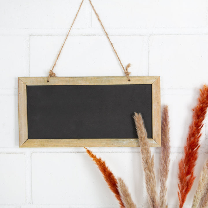 Kreidetafel mit Holzrahmen schwarz braun 30 x 15 cm Tafel - Foto 2