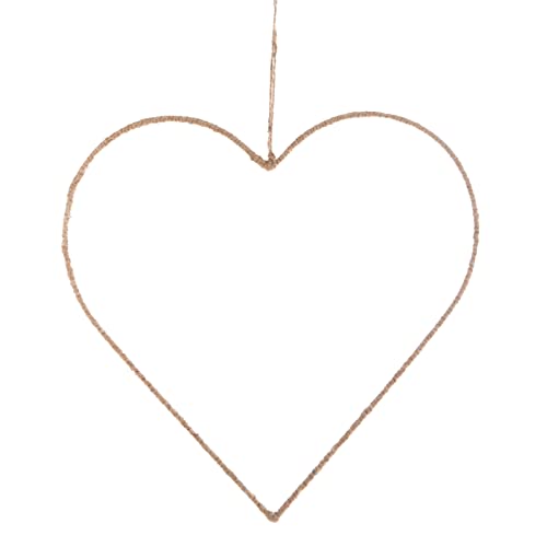 Herz Metallring mit Jute umwickelt - Türkranz 28 cm - Foto 1