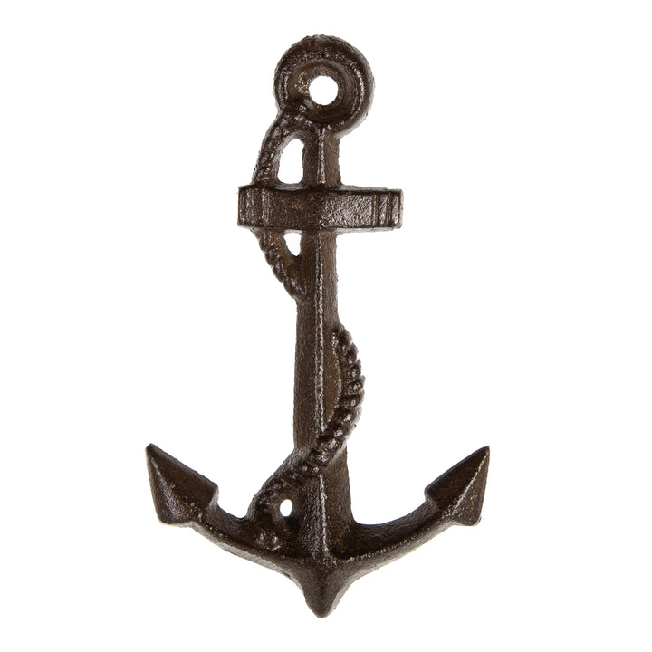 Kleiner Anker aus Gusseisen Wanddekoration Dunkelbraun 15 cm - Foto 1