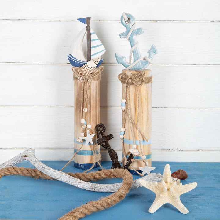 Kleiner Anker aus Gusseisen Wanddekoration Dunkelbraun 15 cm - Foto 3