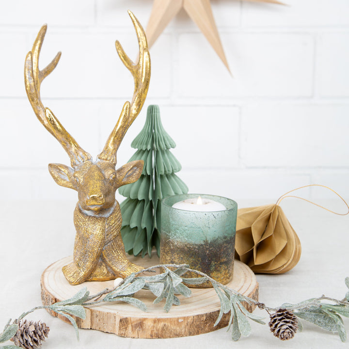 Papier Weihnachtsbaum Aufsteller Weihnachten hellgrün 18 cm - Foto 3