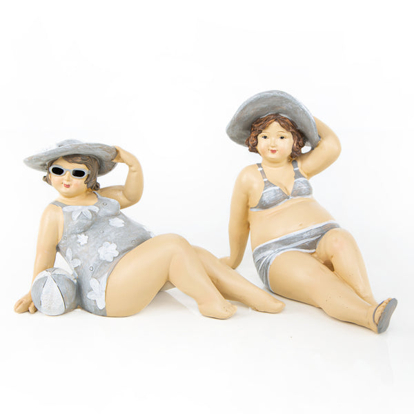 2 Figuren Osterhasen Karotte grün Natur + rosa 20x16,5cm