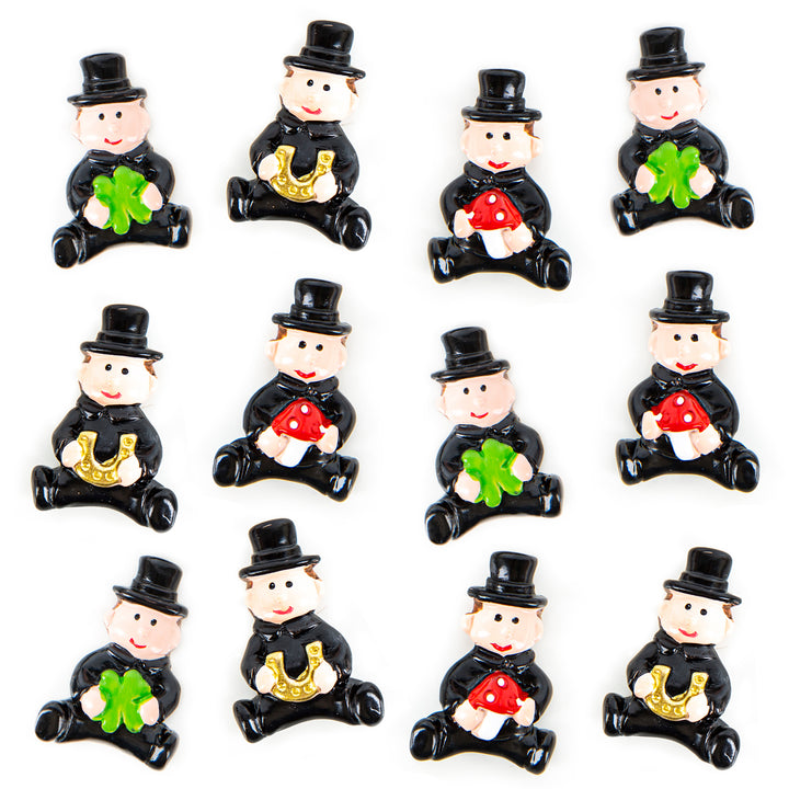 4 kleine Rentiere rot braun Gold Weihnachten Geschenk 3,5 cm