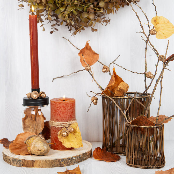 Boho Kerzenhalter Set Gold filigran in 3 Größen 9,5-17 cm - Foto 2