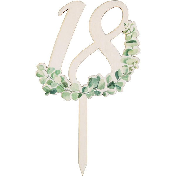18. Geburtstag Cake Topper Tortendeko Junge & Mädchen 18 cm - Foto 1