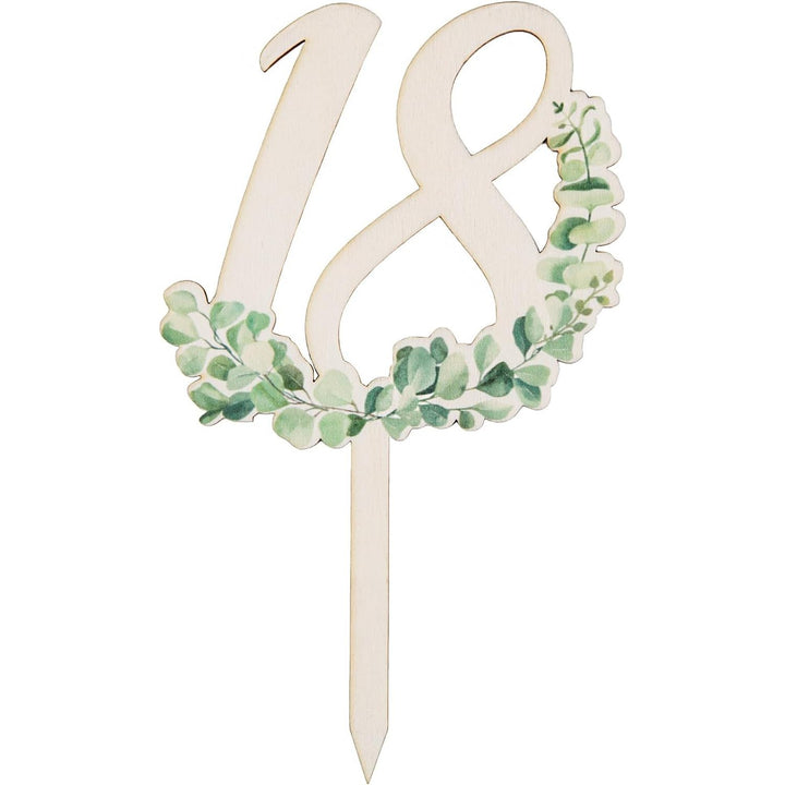 18. Geburtstag Cake Topper Tortendeko Junge & Mädchen 18 cm - Foto 1