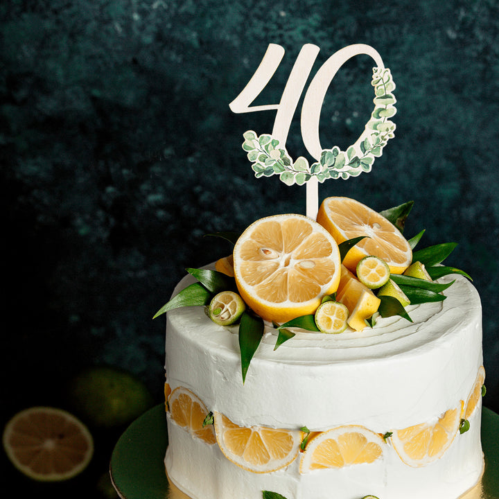 60. Geburtstag Cake Topper - Jubiläum Tortendeko 18 cm