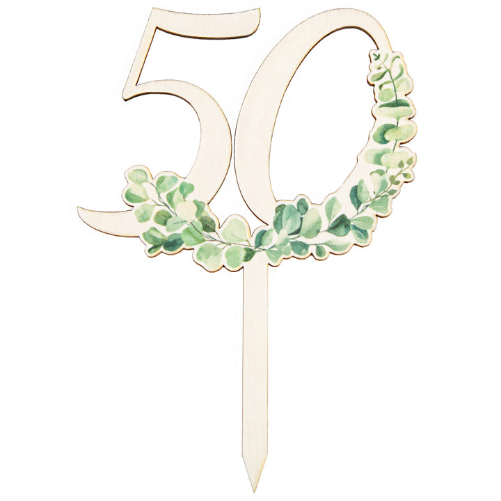 70. Geburtstag Cake Topper 70 Jahre - Jubiläum Holzstecker 18 cm