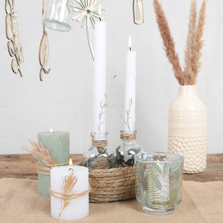 Keramik Vase Boho für Trockenblumen cremefarben 23 cm - Foto 3