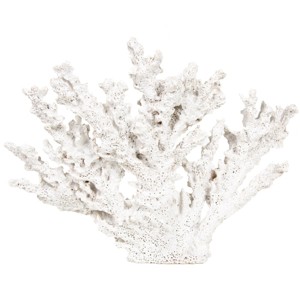 künstliche Koralle Dekofigur weiß grau Maritime Badezimmer 33 cm - Foto 1