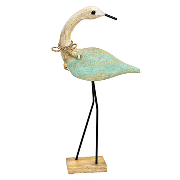 Fische Skulptur auf Treibholz 25 x 15 x 12 cm  weiß Natur