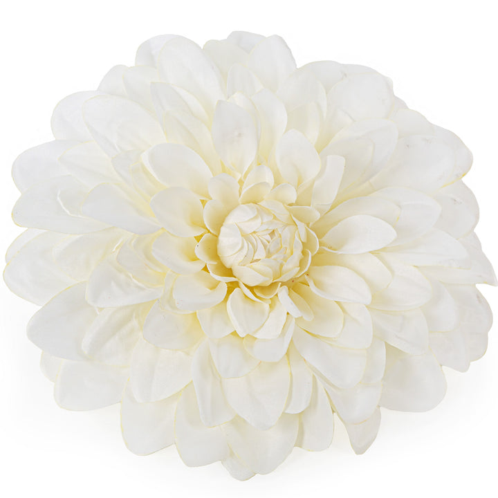 große Kunstblume zum Aufhängen Dahlie Blüte weiß Wanddekoration Wandornament Ø 35 cm - Foto 1