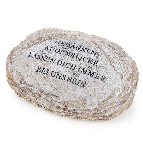 Grab Deko künstlicher Stein Natur mit Text 18,5 x 13 x 6 frostsicher - Foto 1